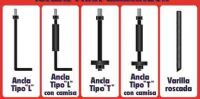 Ancla tipo "L" C/Camisa o manga