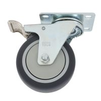 RODAJA DE TERMOPLASTICO GIRATORIA CON FRENO 4"