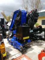 Grúa articulada usada hidráulica marca Amco Veba 22 toneladas de capacidad.