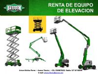 RENTA DE EQUIPO DE ELEVACIÓN PARA MANTENIMIENTO EN ALTURAS