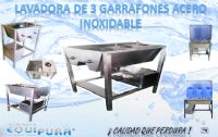 Lavadora para tres garrafones