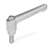 Manijas ajustables de acero inoxidable pulidas Tipo espárrago roscado con componentes de acero inoxidable
