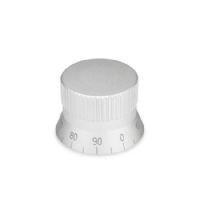 Perillas de control moleteadas Medidas métricas, de aluminio, con tornillo prisionero Allen 