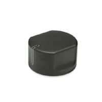  Perillas de control Medidas métricas, de aluminio, con resalto recto
