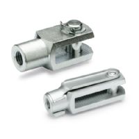 Articulaciones de horquilla Acero, con anillo de seguridad o collarín de aseguramiento a presión