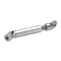 Ejes de articulación universal con cojinete de fricción con compensación longitudinal
