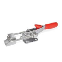 Abrazaderas de palanca tipo pestillo horizontal Acero inoxidable, con gancho de seguridad, de tracción