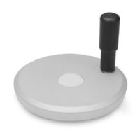 Volantes de disco sólido de cara plana Aluminio, con o sin empuñadura giratoria
