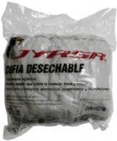 COFIA DESECHABLE PLISADA  BLANCA