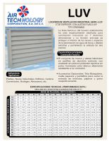 LOUVERS DE VENTILACION INDUSTRIAL AERO-LUV