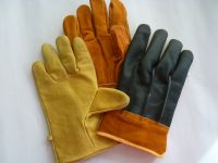 Guantes de carnaza