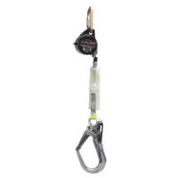 ReLoad Línea retráctil de cinta Vectran™ y carcasa de aluminio. Gancho pequeño en la línea. Mosquetón para conexión en carcasa. 