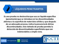 CURSO LIQUIDOS PENETRANTES NIVEL I Y II