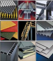 REJILLAS, BARANDALES, ESCALERAS, PERFILES ESTRUCTURALES, ETC. EN FIBRA DE VIDRIO