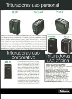 TRITURADORA DE PAPEL FELLOWES