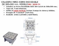 Coladera Acero Inox. MG-F3030-f4