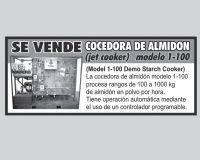 Cocedora de almidon