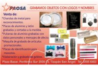 MAQUILA DE GRABADO DE ARTICULOS PROMOCIONALES