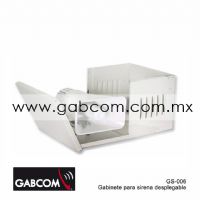 Gabinete metalico para sirena de 30 watts desplegable