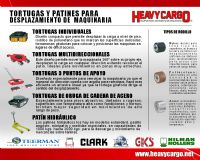 TORTUGAS Y PATINES PARA  DESPLAZAMIENTO DE  MAQUINARIA