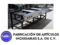 PARRILLA EN ACERO AL CARBÓN