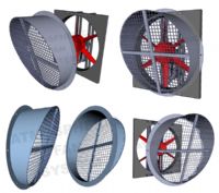 Cubierta redonda para ventilador